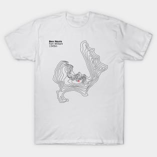 Ben Nevis Mountain Contours T-Shirt